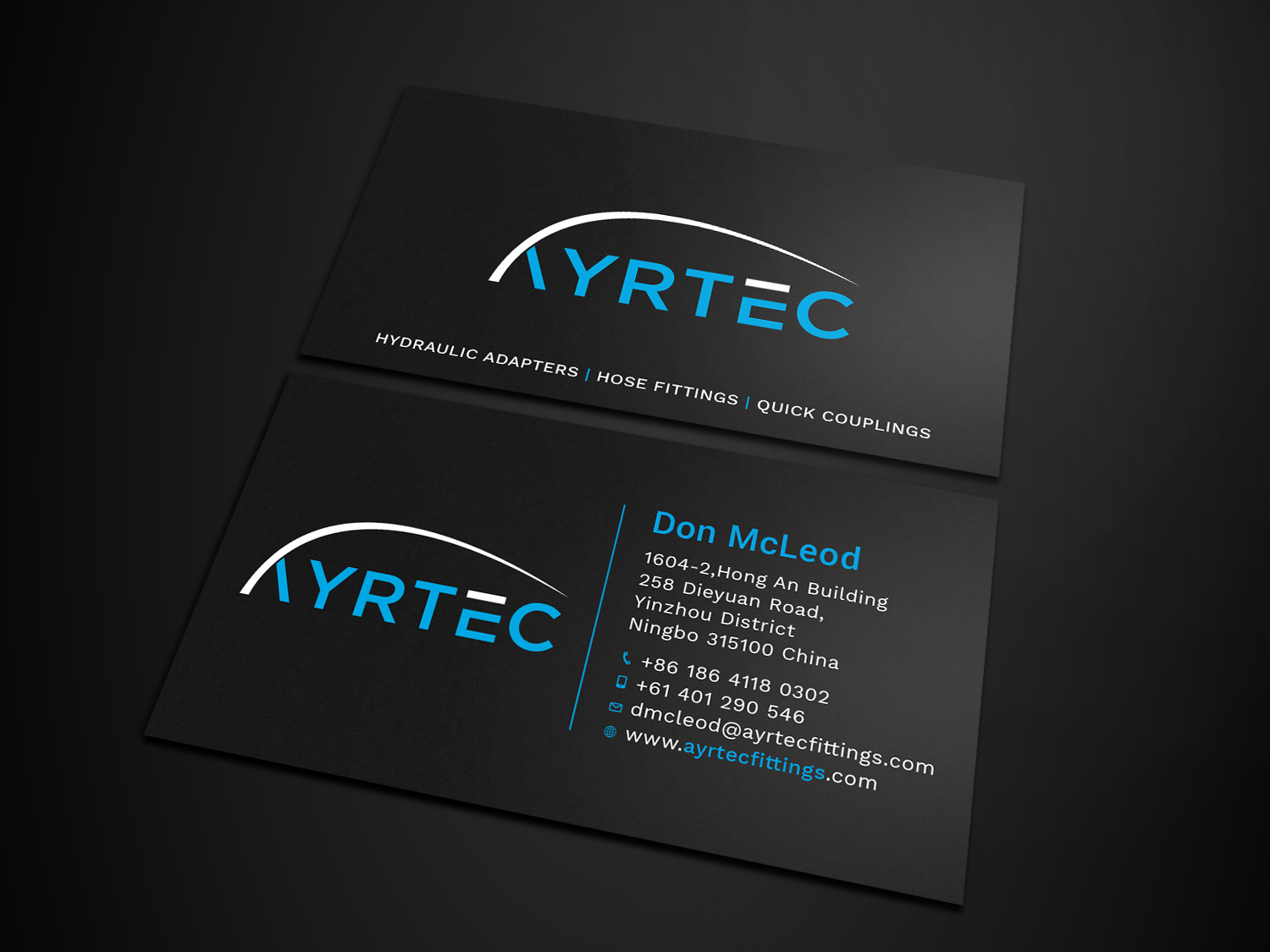 Business Card Design by Tripti Ranjan Gain for Ayrtec Pty Ltd | Design #23376637