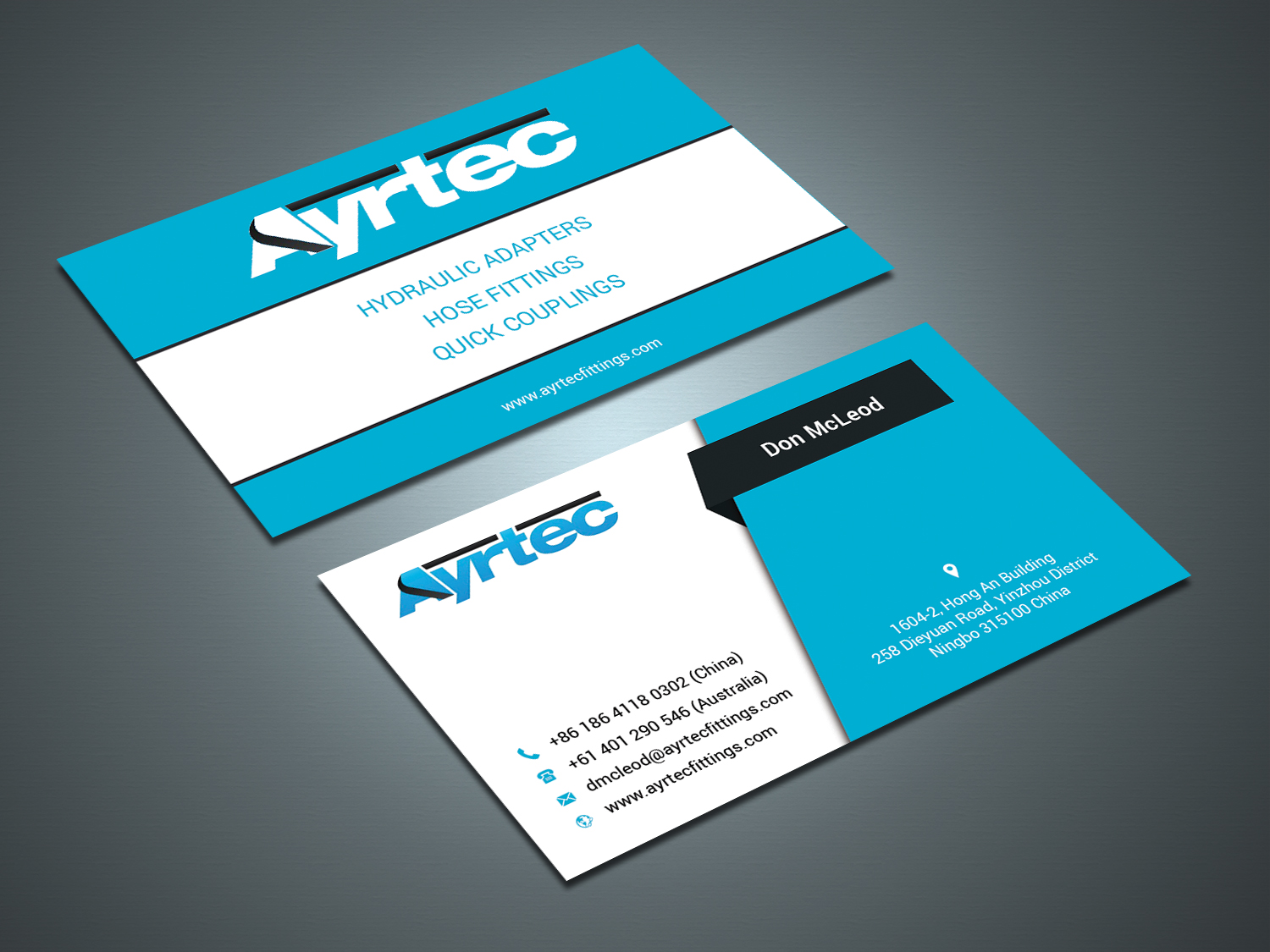 Diseño de Tarjeta de Presentación por zahidrabby.bigc para Ayrtec Pty Ltd | Diseño #23359243