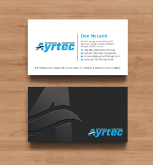 Design de Carte de Visite par R.design pour Ayrtec Pty Ltd | Design : #23357317