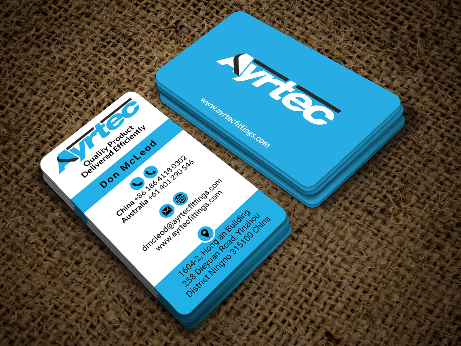 Business Card Design by B. M. BILLAL HOSSAIN for Ayrtec Pty Ltd | Design #23384121