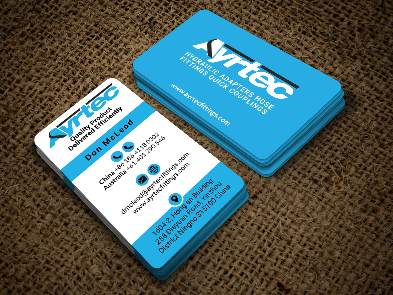 Business Card Design by B. M. BILLAL HOSSAIN for Ayrtec Pty Ltd | Design #23384159