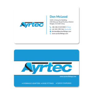 Business Card Design by KamrunRumy for Ayrtec Pty Ltd | Design: #23358153