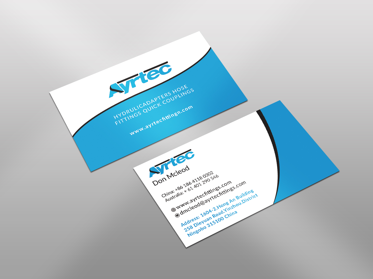 Business Card Design by Graphics Design Help for Ayrtec Pty Ltd | Design #23380454