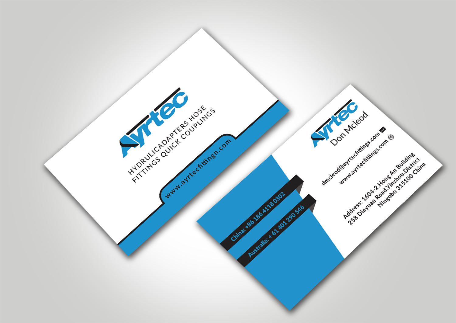 Business Card Design by Graphics Design Help for Ayrtec Pty Ltd | Design #23380455