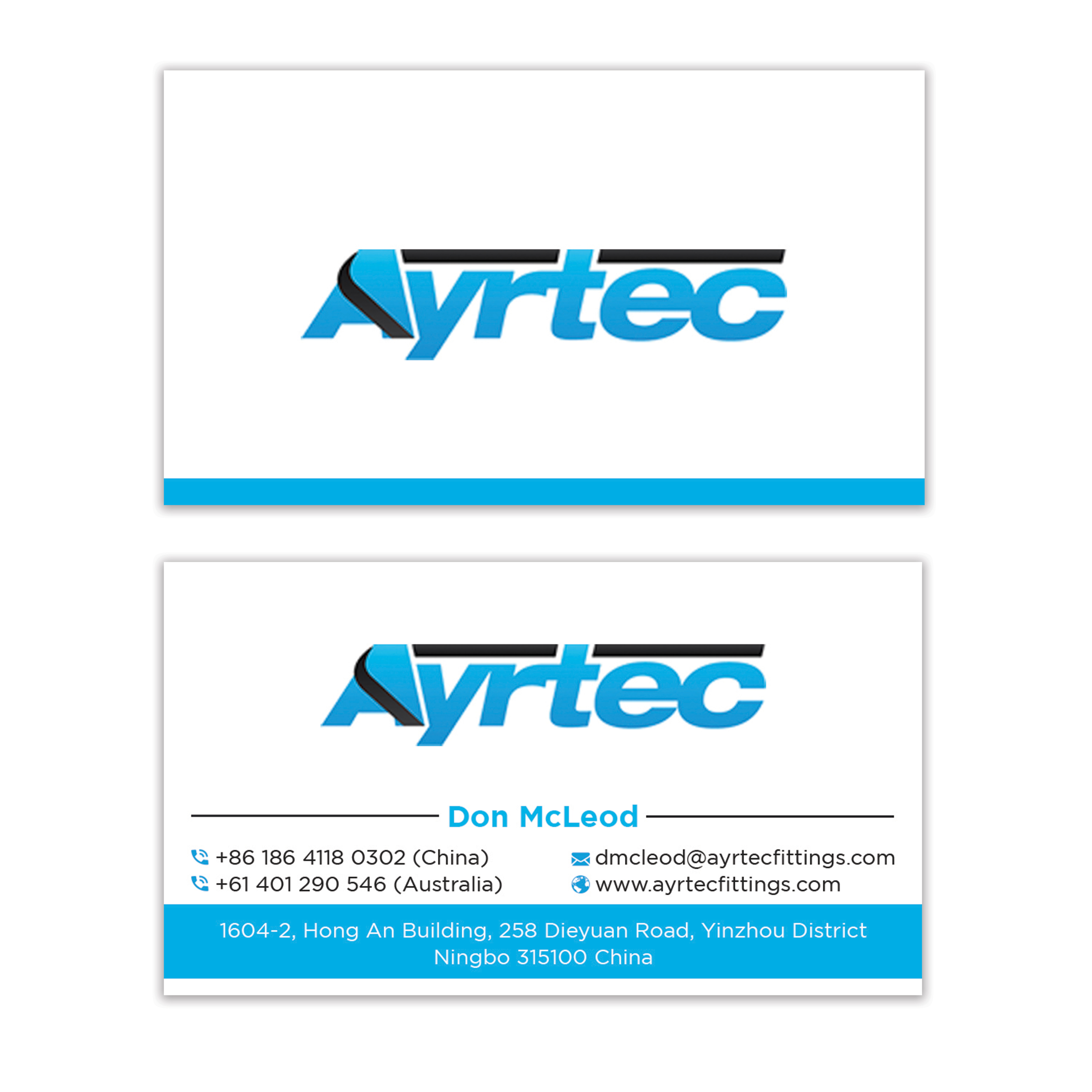 Diseño de Tarjeta de Presentación por nurulhasan.iou para Ayrtec Pty Ltd | Diseño #23361554