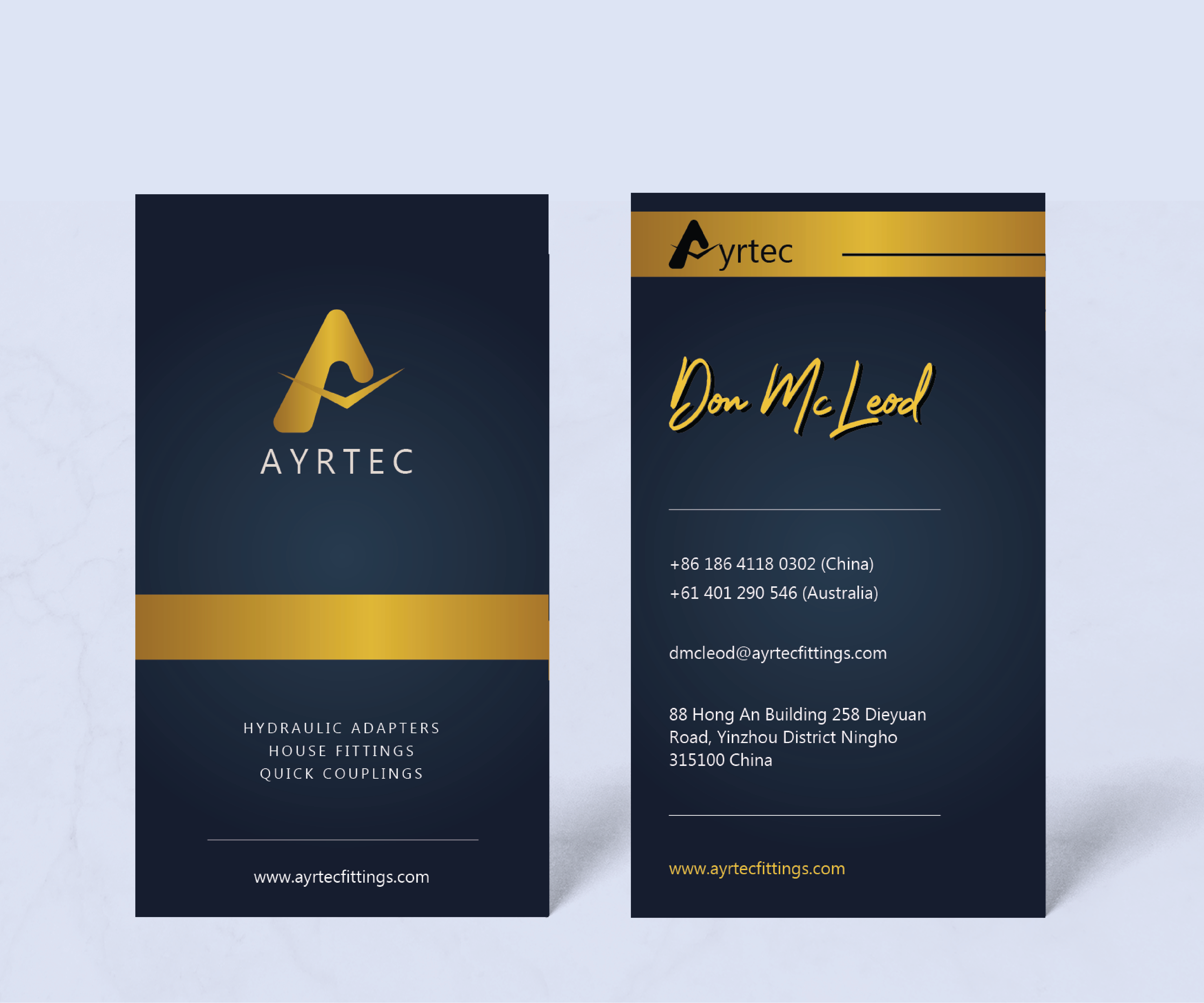 Design de Carte de Visite par Yellow Area pour Ayrtec Pty Ltd | Design #23367836