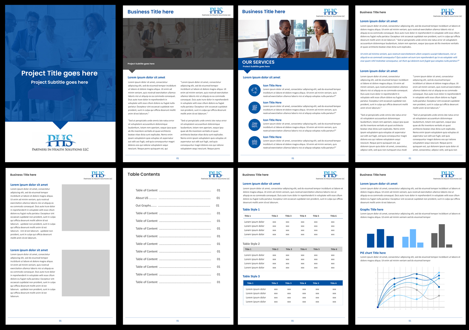 Design de Modèle Word par Best Design Hub pour Partners In Health Solutions LLC | Design #23374569