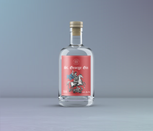 St. George inspired Gin label | Label Design by Shark1