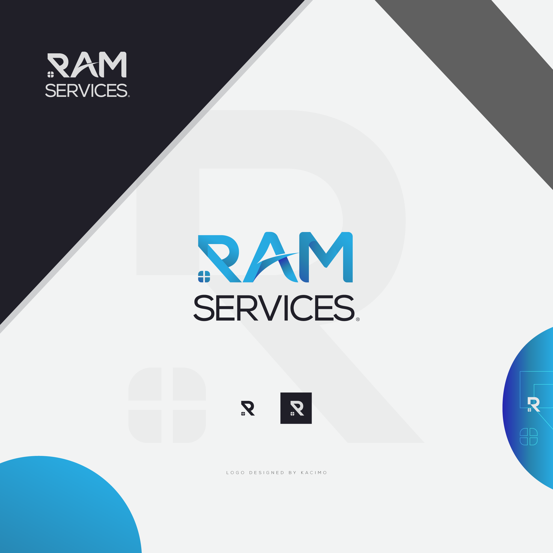 Logo Design by kacimo for Ram Services | Design #23366565