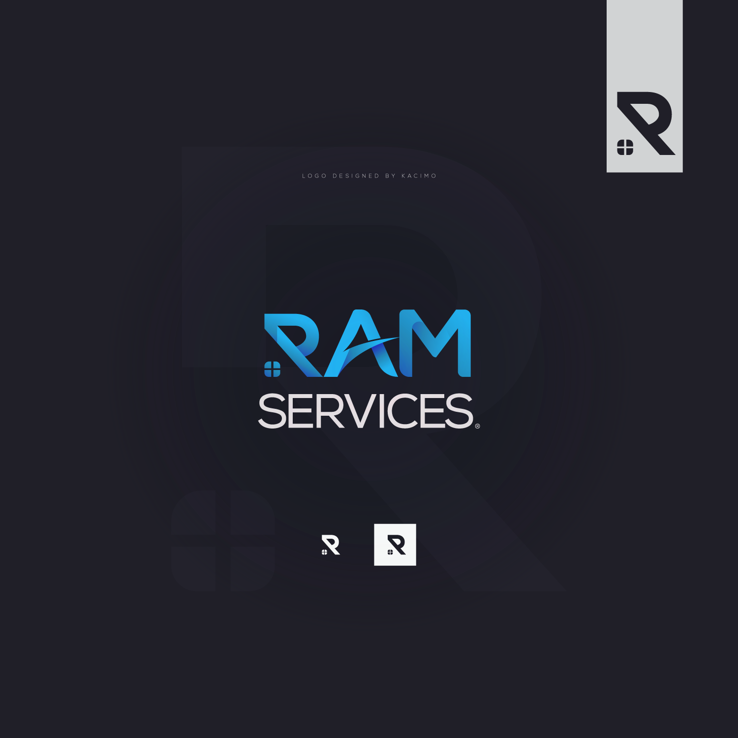Logo Design by kacimo for Ram Services | Design #23366584