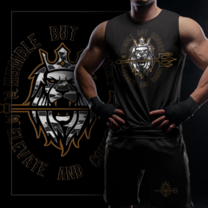 Elevate and conqr fitness t shirt desgins | T-shirt Design by EzaiLX