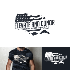 Elevate and conqr fitness t shirt desgins | T-shirt Design by ThiagoB