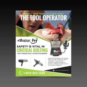 Industrial Bolting Tool Safety Ad | Advertisement Design by aspiremedia