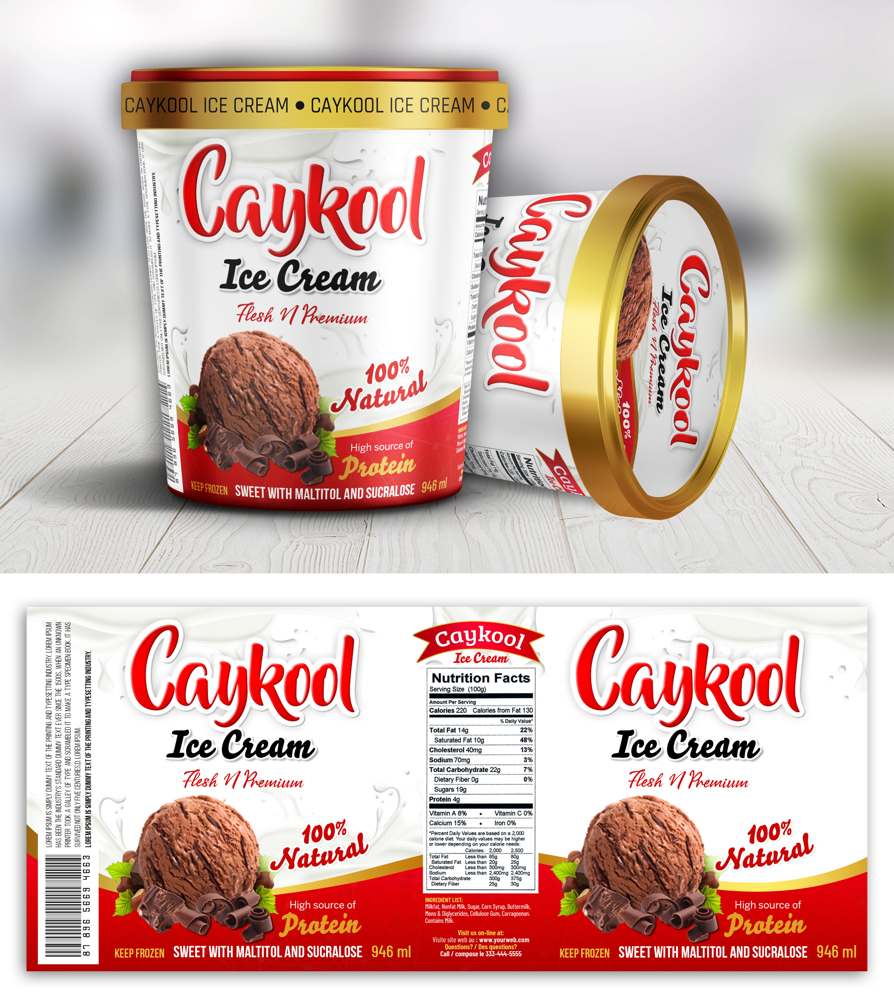 Label Design by SAI DESIGNS for Caykool Ltd | Design #23413995
