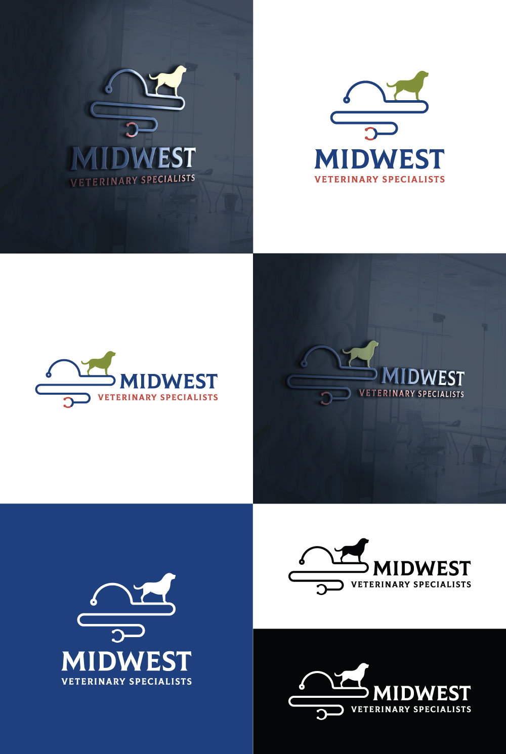 Logo Design by Md Shehidul Islam Rimon for Midwest Veterinary Specialists | Design #23381744