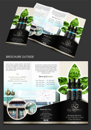 Nu HRMNY CBD retail store pamphlet design | Design de Brochure par SAI DESIGNS