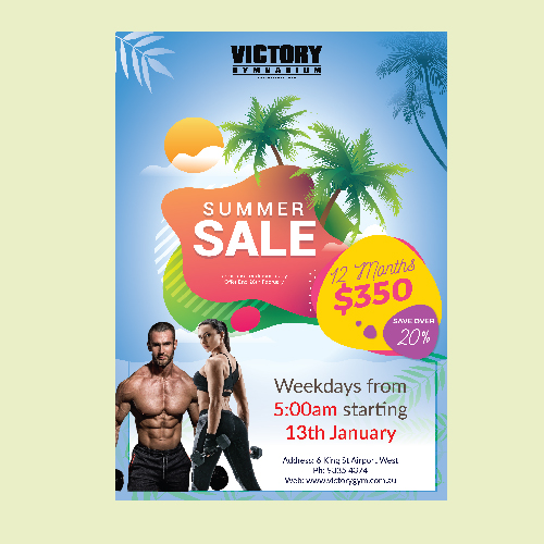 Diseño Gráfico por Mishuy para Victory Gym | Diseño #23384014