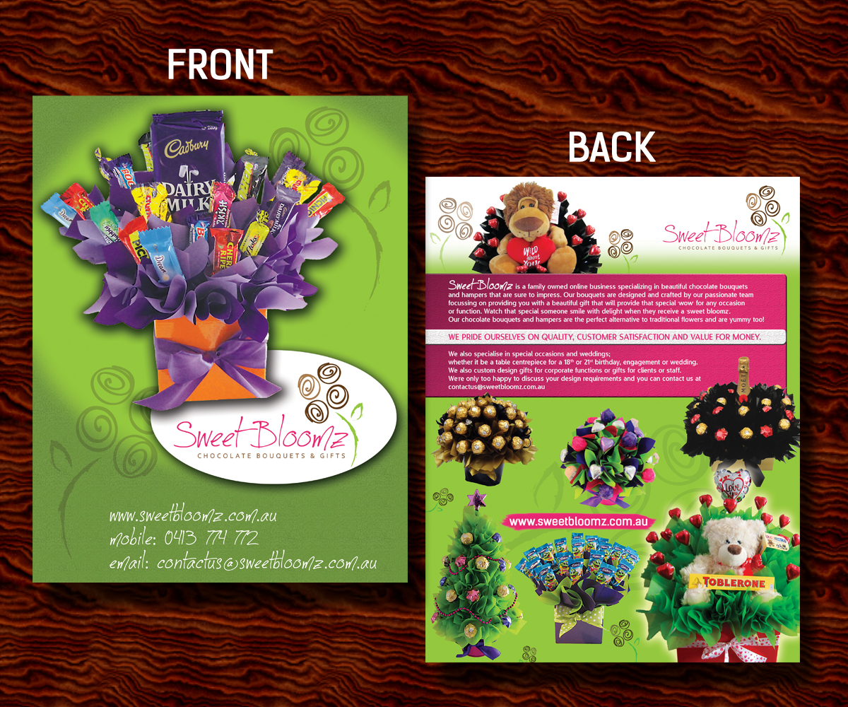 Diseño de Flyer por Prepress-Nogaj para Sweet Bloomz | Diseño #2998698