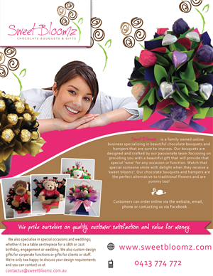 Flyer Design by Adylhere for Sweet Bloomz | Design: #3003414
