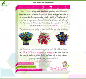 Diseño de Flyer por AditiArts para Sweet Bloomz | Diseño #3006510