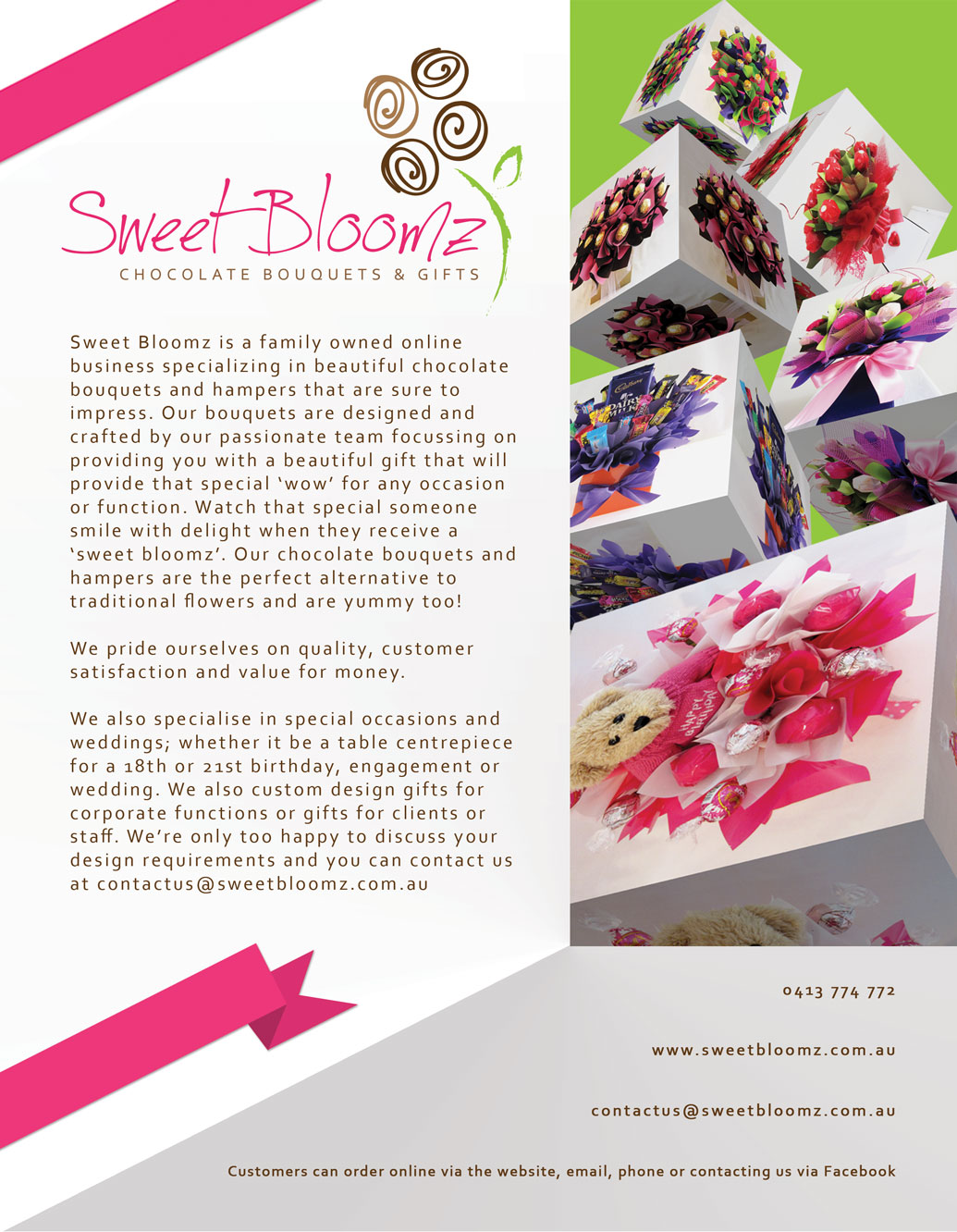 Flyer Design by LoliJ for Sweet Bloomz | Design #3011360