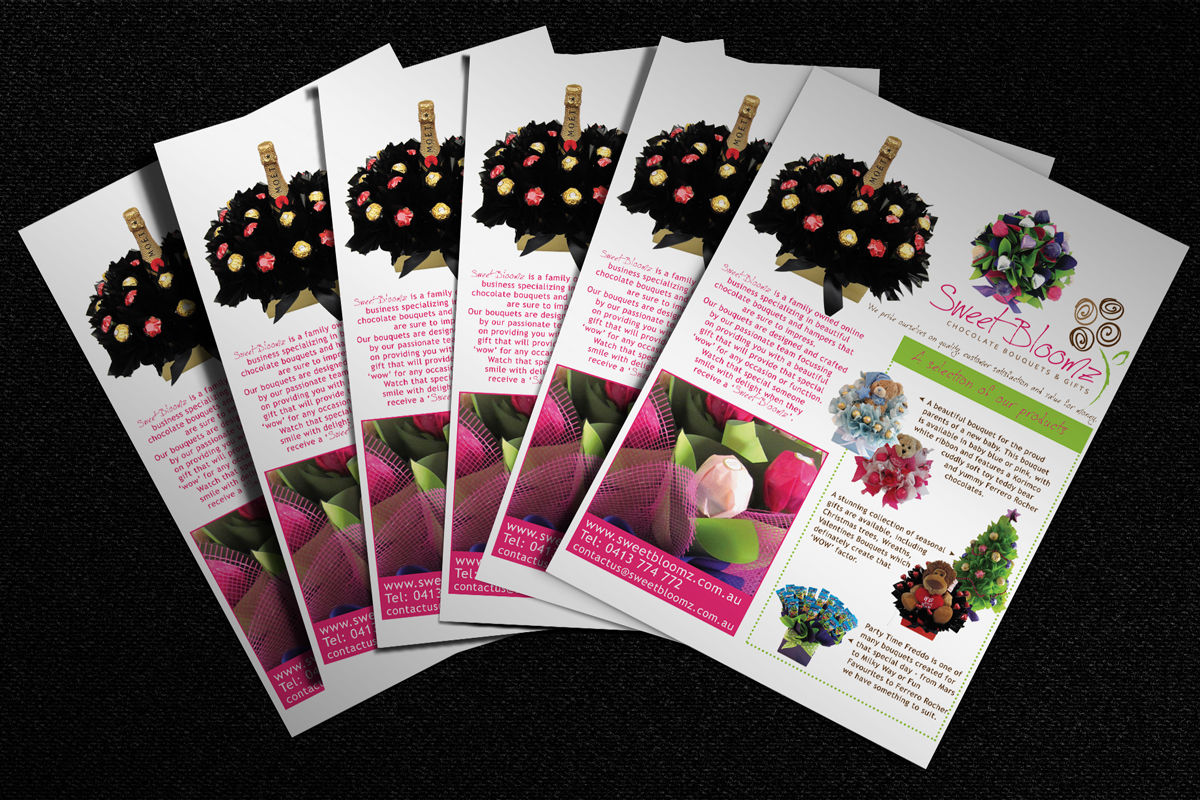 Flyer Design by Jo Hooper for Sweet Bloomz | Design #2994962