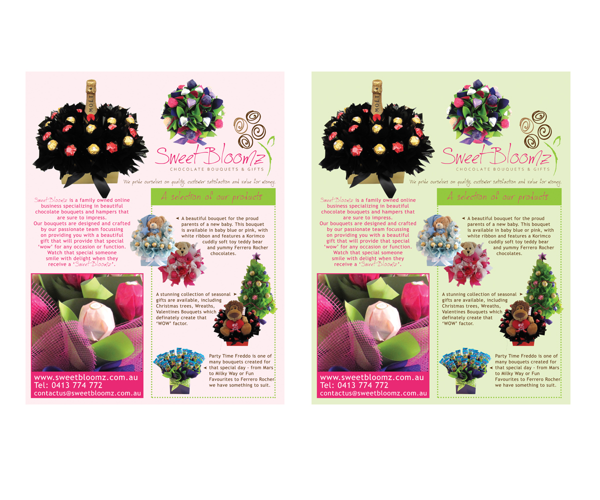 Flyer Design by Jo Hooper for Sweet Bloomz | Design #2998689