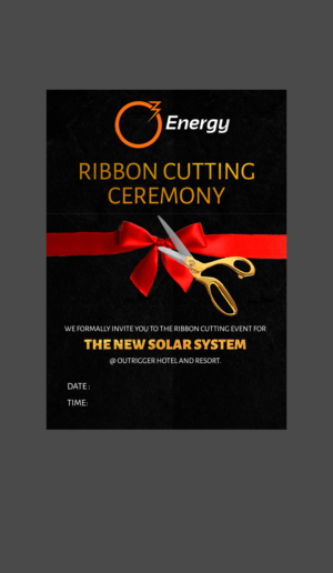 Ribbon Cutting Ceremony Invitation for Solar Company | Flyer Design by AnneWanjiku