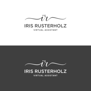Iris Rusterholz - Virtual Assistant - and optionally my initials IR | Logo Design by dipikapcyart