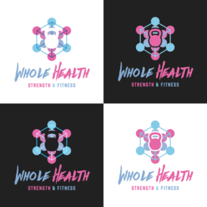 Whole Health; Strength & Fitness | Diseño de Logo por H-H Arts