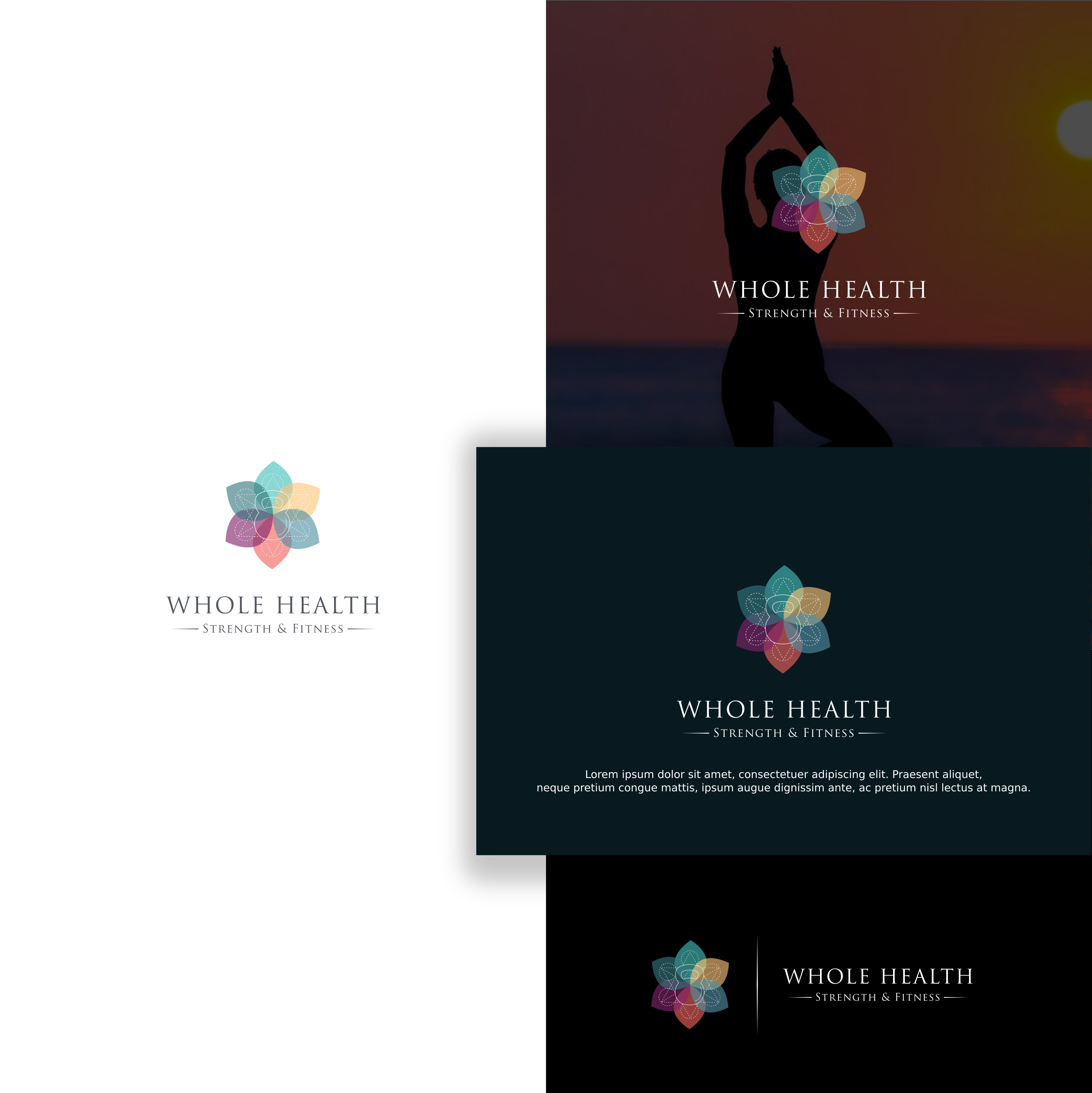 Logo Design by ybmdesign for Whole Health;Strength & Fitness | Design #23392406