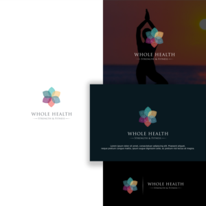 Whole Health; Strength & Fitness | Logo Design by ybmdesign