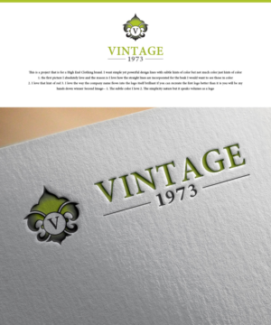 vintage 1973 | Logo Design by Blessing Angel