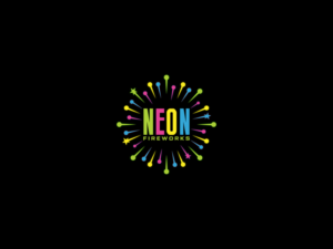 Neon Fireworks | Diseño de Logo por AFD