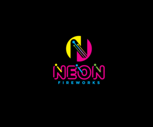 Neon Fireworks | Logo Design by Buck Thylacine