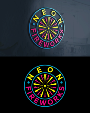 Neon Fireworks | Diseño de Logo por H-H Arts