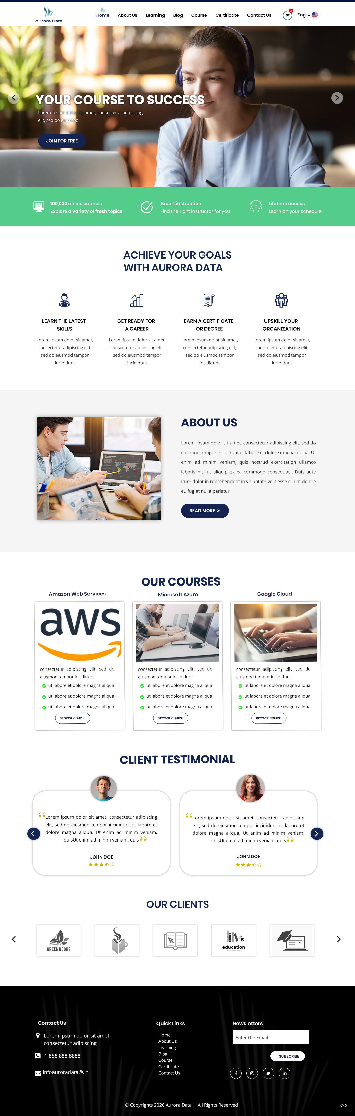 Web-Design von pb für Aurora Data LLC | Design #23410933