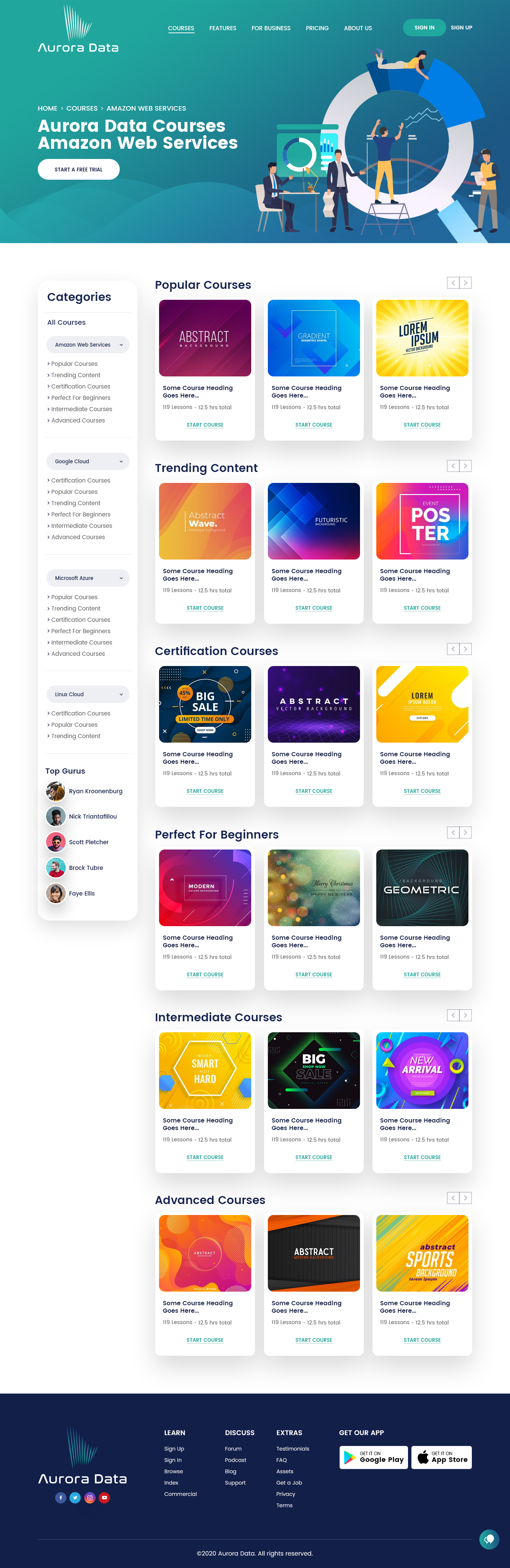 Web-Design von NZ Creatives für Aurora Data LLC | Design #23422135