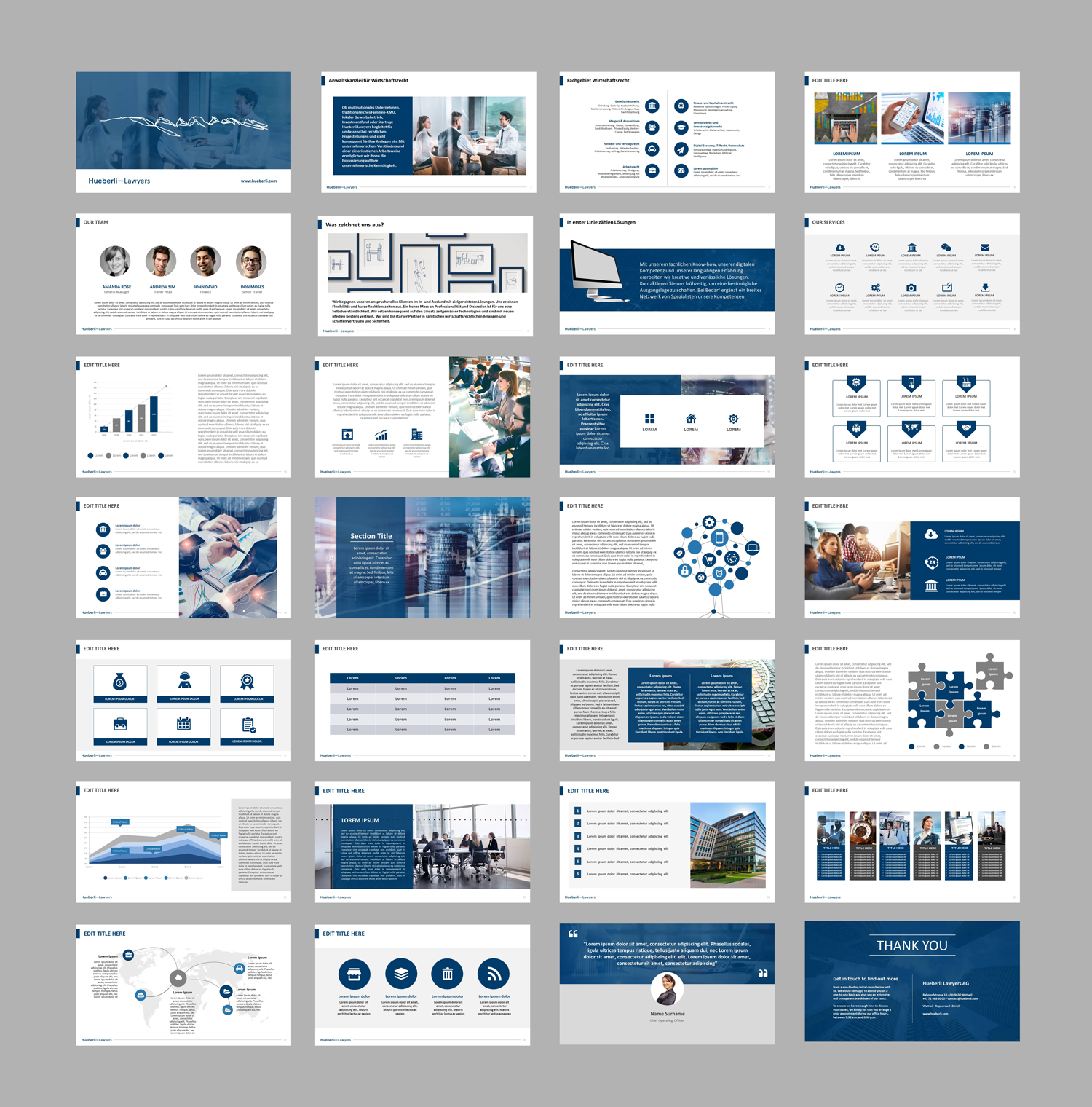 PowerPoint Design by AbyJohns for Hueberli Lawyers AG | Design #23406748