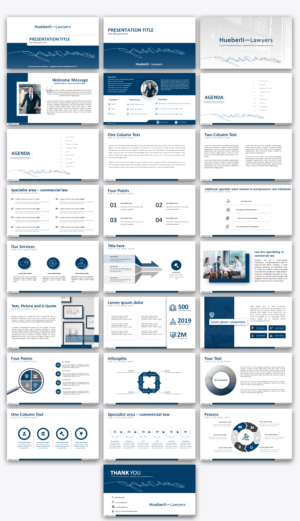 PowerPoint-Design von IndreDesign für Hueberli Lawyers AG | Design #23400407