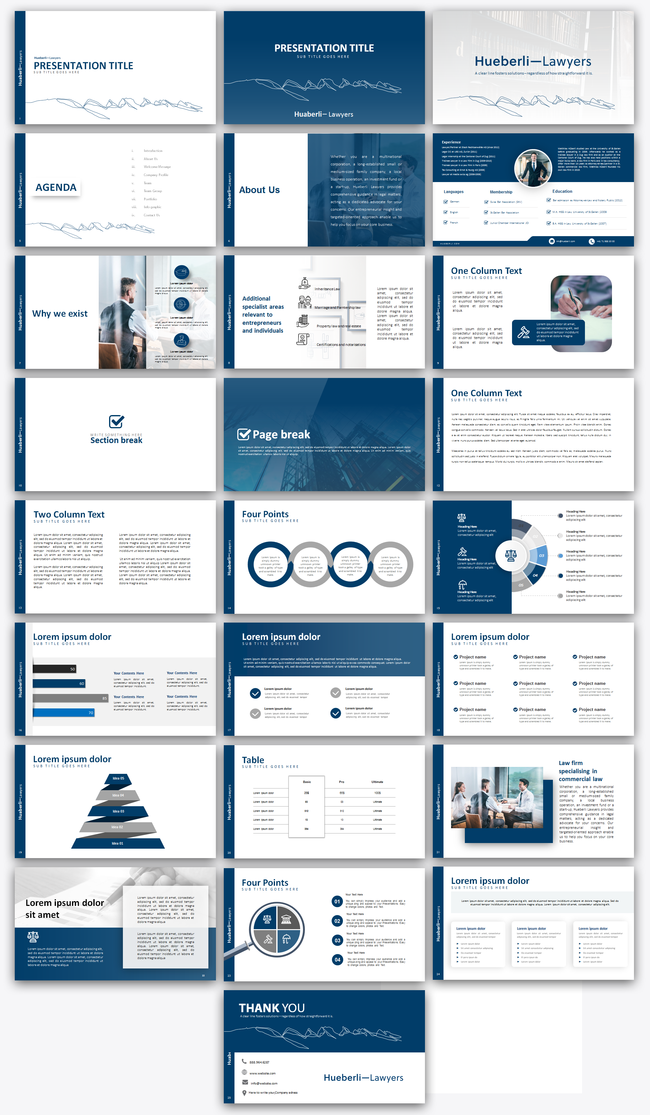 PowerPoint-Design von IndreDesign für Hueberli Lawyers AG | Design #23407641