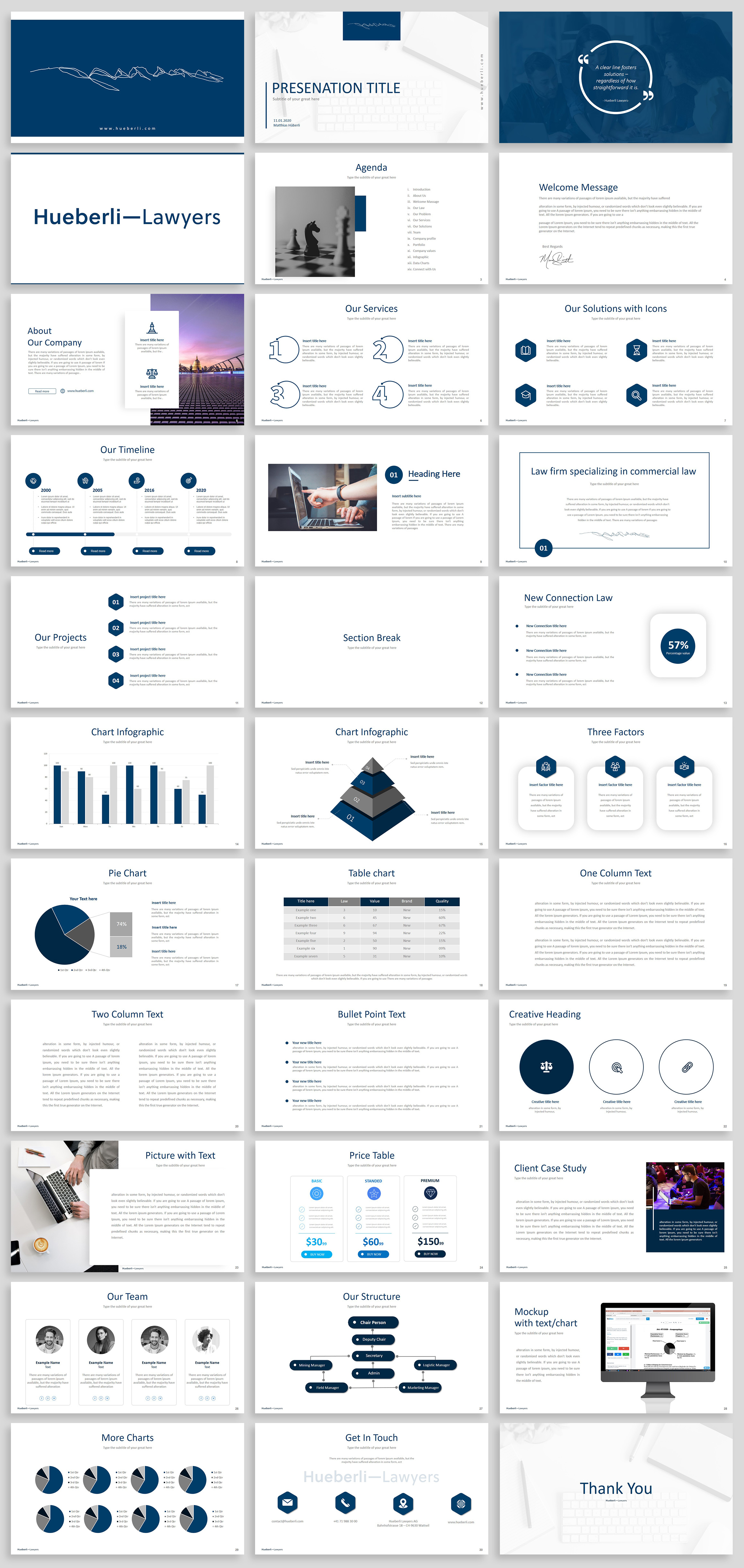 PowerPoint-Design von Luvinda für Hueberli Lawyers AG | Design #23432134