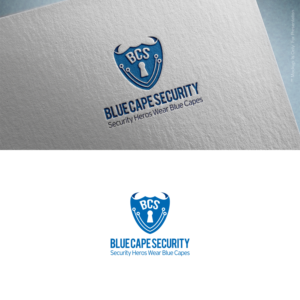 "BCS" and "Security heros wear blue capes" | Design de Logo par designbysy