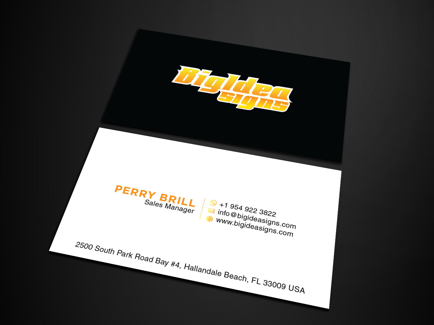 Business Card Design by Verified artistry (Design garden) for Bigidea Wraps Inc | Design #23386373