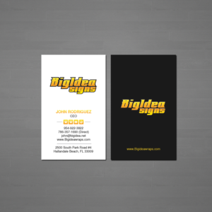Business Card Design by Creations Box 2015 for Bigidea Wraps Inc | Design: #23396954