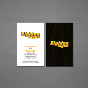 Business Card Design by Creations Box 2015 for Bigidea Wraps Inc | Design: #23396958