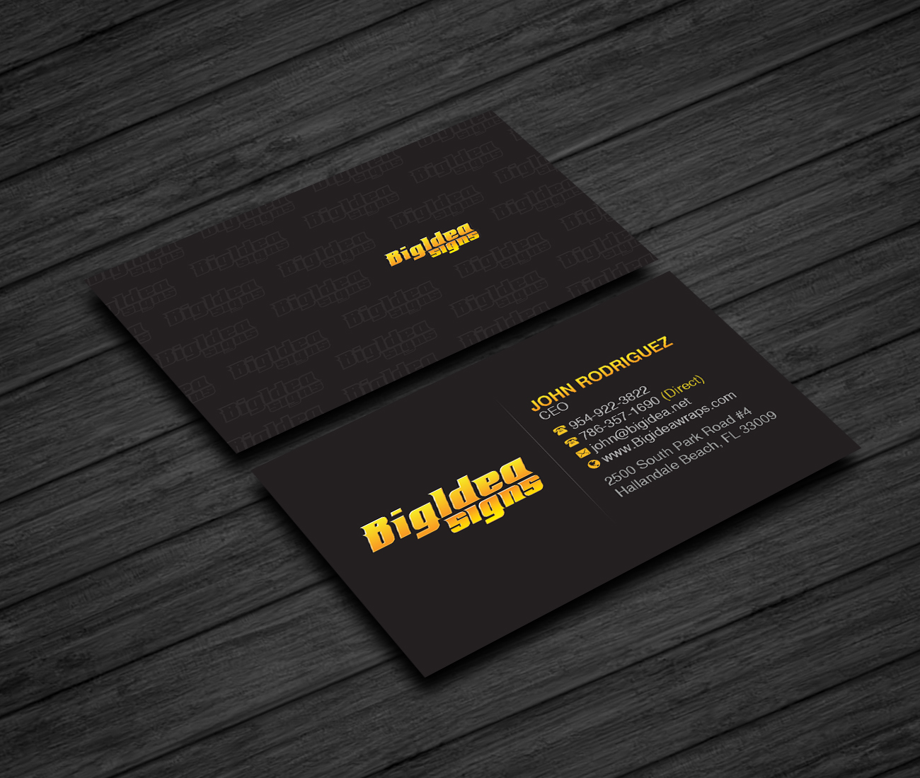 Business Card Design by Creations Box 2015 for Bigidea Wraps Inc | Design #23396970
