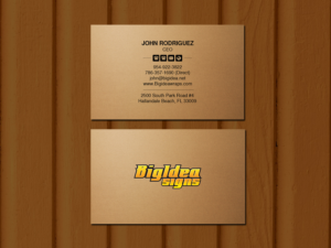 Business Card Design by Creations Box 2015 for Bigidea Wraps Inc | Design: #23396985