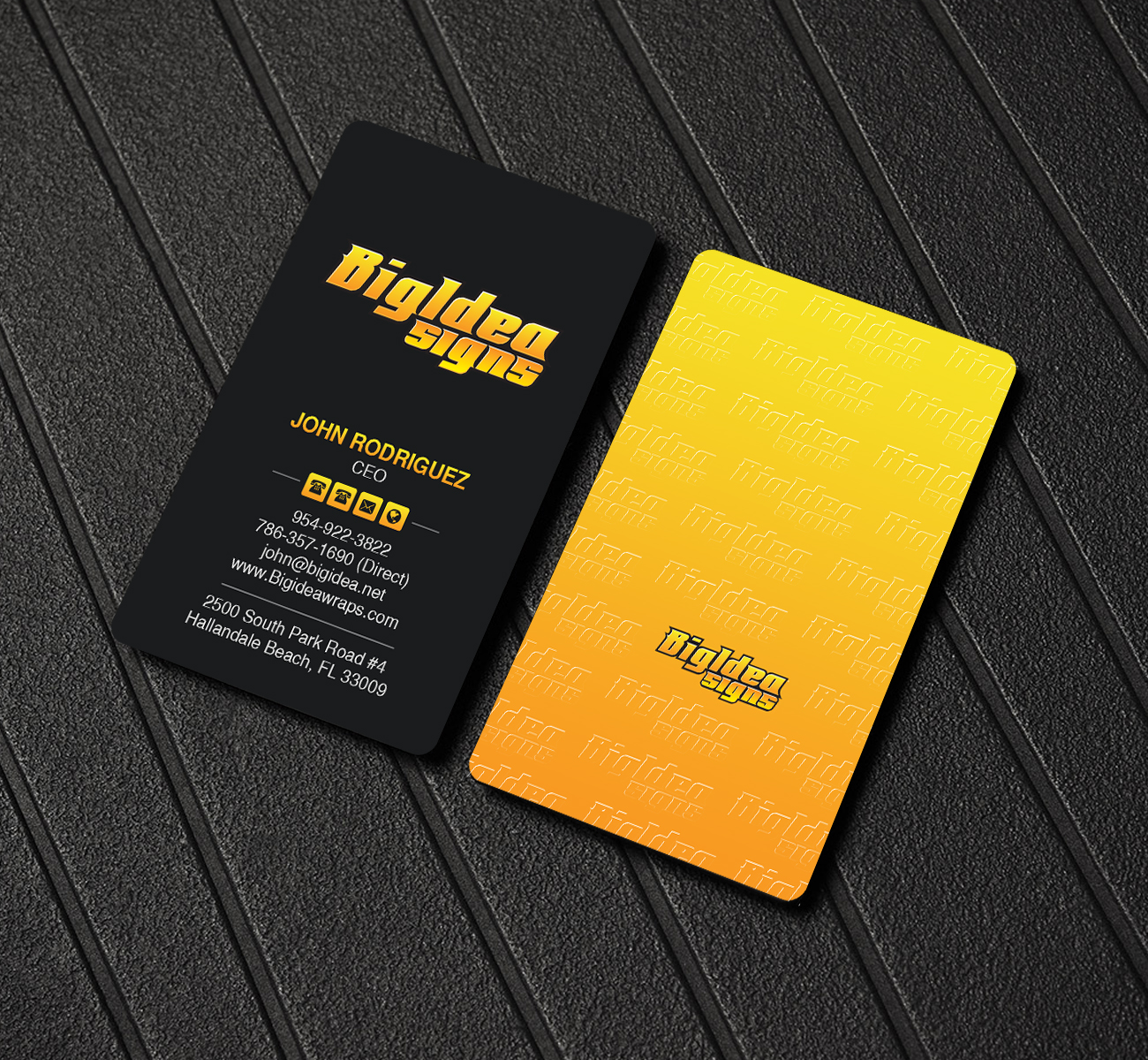 Business Card Design by Creations Box 2015 for Bigidea Wraps Inc | Design #23397014