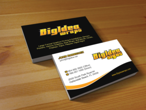 Diseño de Tarjeta de Presentación por Creations Box 2015 para Bigidea Wraps Inc | Diseño #23422760